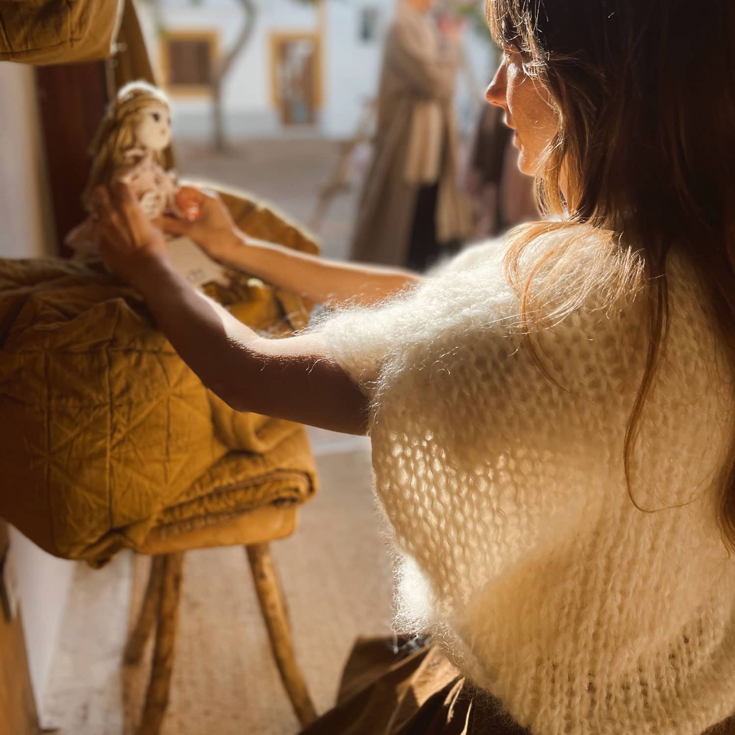 Lea Jumper - Women - MO Mohair - S000 Natural