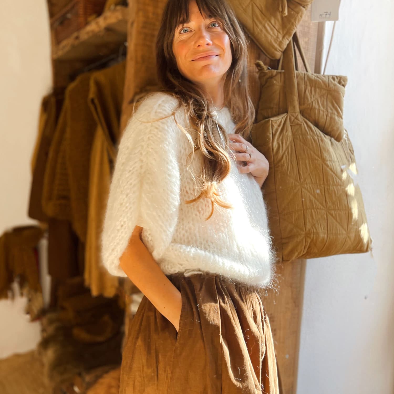 Lea Jumper - Women - MO Mohair - S000 Natural