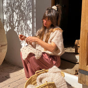 Lea Jumper - Women - MO Mohair - S018 Powder