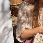 Lea Jumper - Women - MO Mohair - S018 Powder