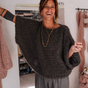 Lea Jumper - Women - MO Mohair - S045 Stone Grey