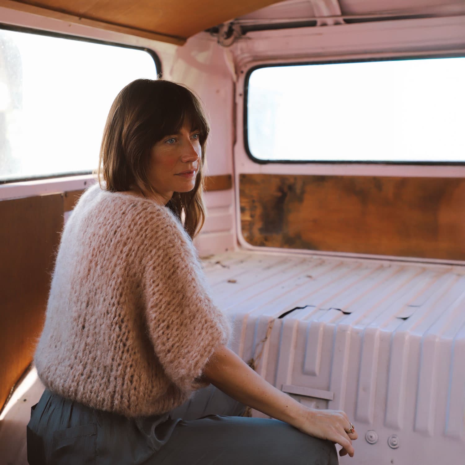 Lea Jumper - Women - MO Mohair - S054 Nude Brown