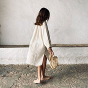 Lina Long Dress - Kids - DS Double Saloo - S000 Natural - n°74 E - Shop - 7400000136788