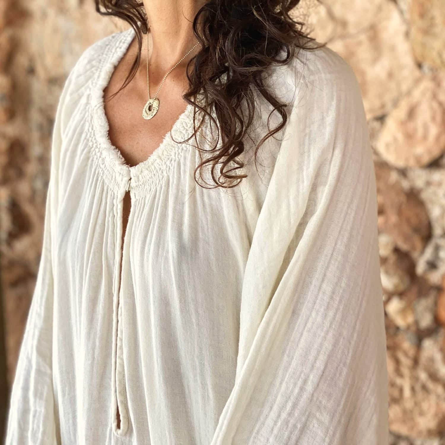 Lina Long Dress - Women - DS Double Saloo - S000 Natural - n°74 E - Shop - 7400000136800