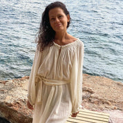 Lina Long Dress - Women - DS Double Saloo - S000 Natural - n°74 E - Shop - 7400000136800