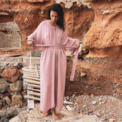 Lina Long Dress - Women - DS Double Saloo - S007 Dusty Pink - n°74 E - Shop - 7400000136802