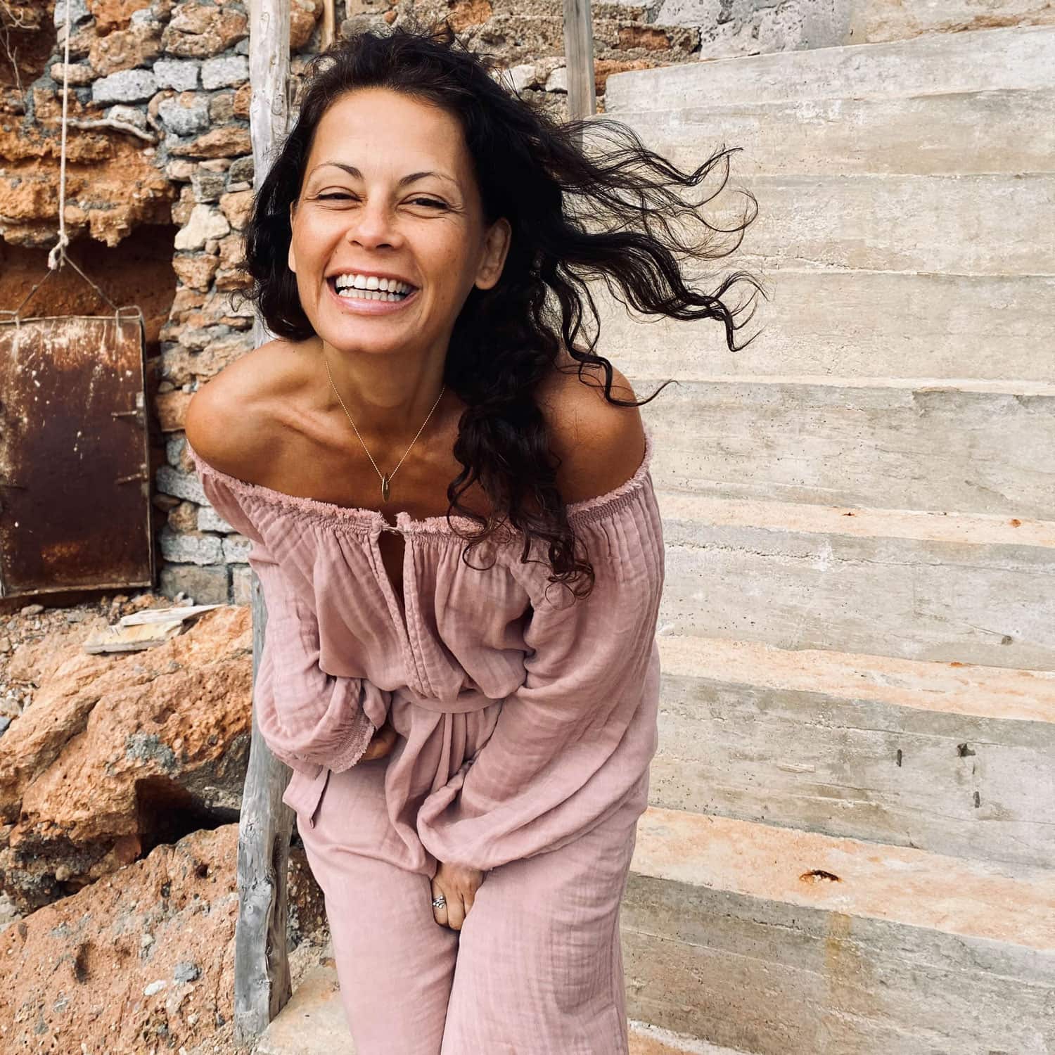 Lina Long Dress - Women - DS Double Saloo - S007 Dusty Pink - n°74 E - Shop - 7400000136802