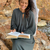 Lina Long Dress - Women - DS Double Saloo - S021 Dark Grey - n°74 E - Shop - 7400000136804