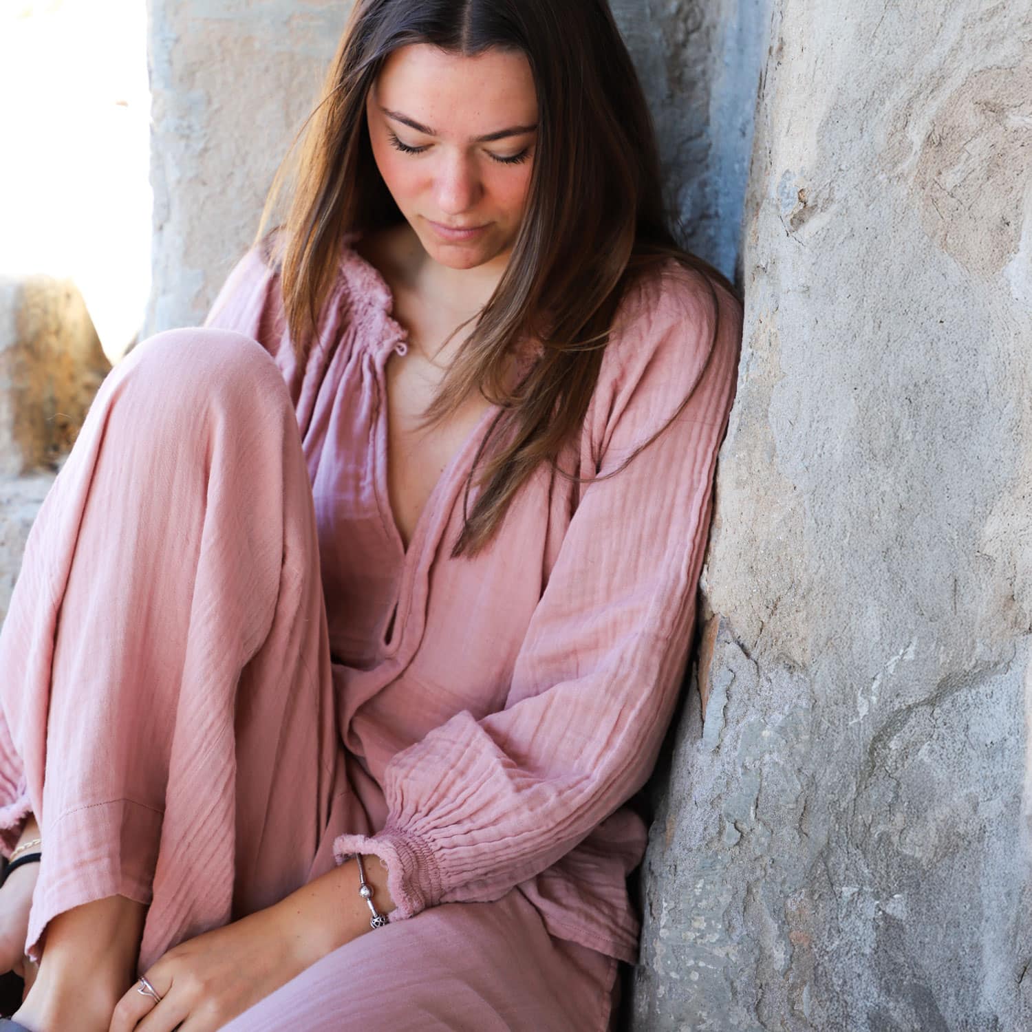 Lina Shirt - Women - DS Double Saloo - S007 Dusty Pink - n°74 E - Shop - 7400000137198