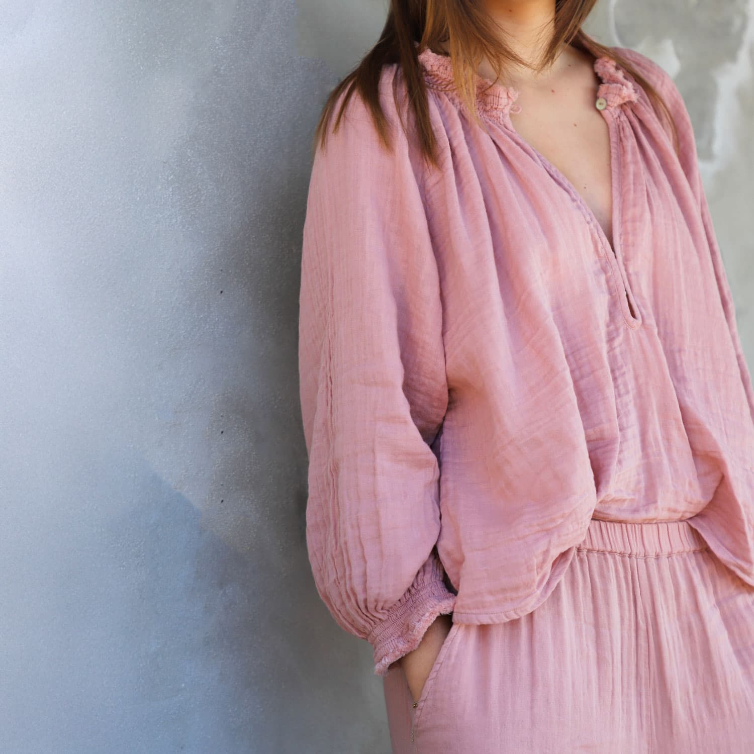 Lina Shirt - Women - DS Double Saloo - S007 Dusty Pink - n°74 E - Shop - 7400000137198