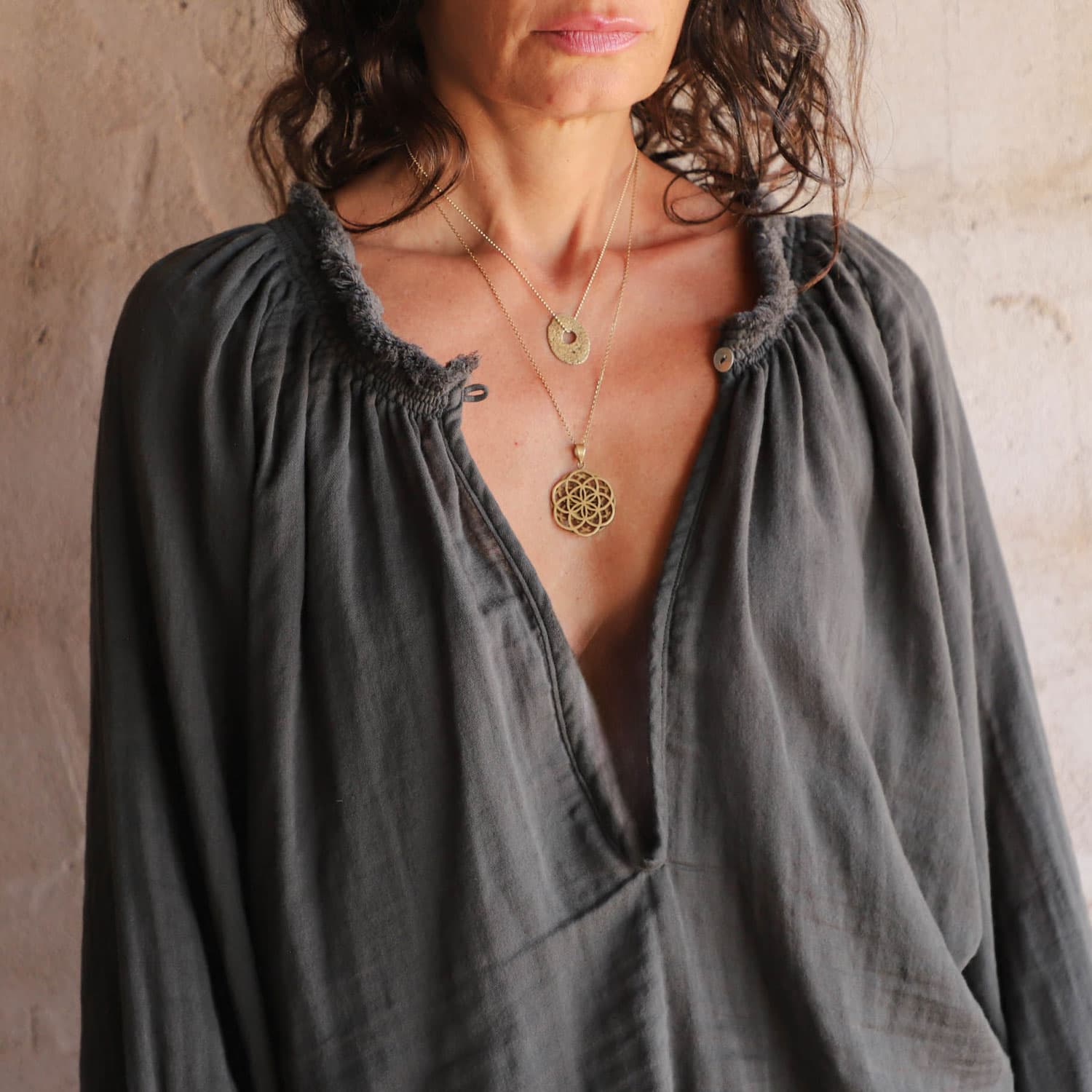 Lina Shirt - Women - DS Double Saloo - S021 Dark Grey - n°74 E - Shop - 7400000136810