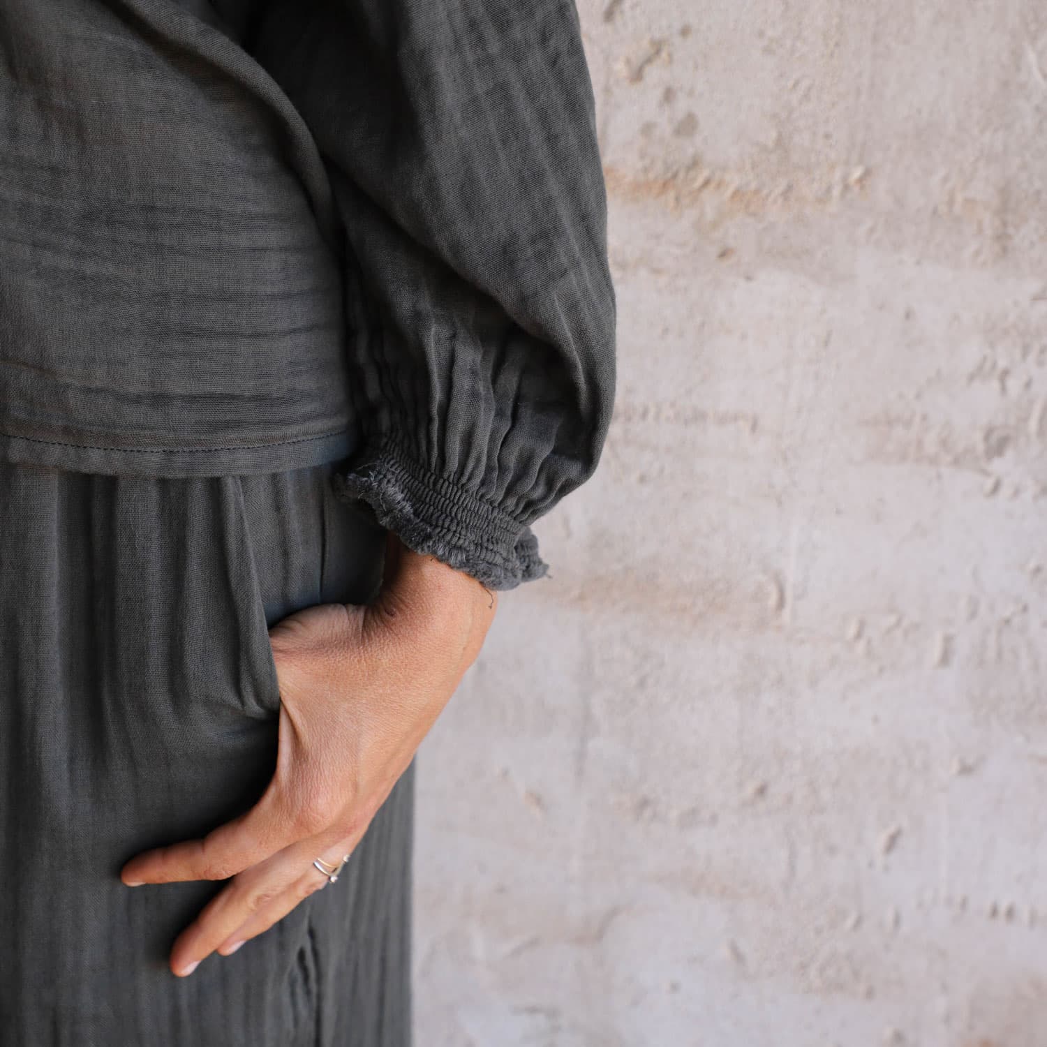 Lina Shirt - Women - DS Double Saloo - S021 Dark Grey - n°74 E - Shop - 7400000136810