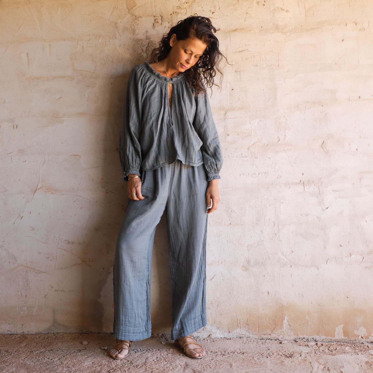 Lina Shirt - Women - DS Double Saloo - S032 Ice blue - n°74 E - Shop - 7400000136812