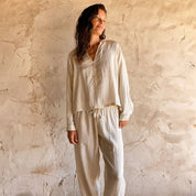 Lisa Shirt - Women - HS Habotai Silk 40 - S000 Natural - n°74 E - Shop - 7400000136834