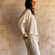 Lisa Shirt - Women - HS Habotai Silk 40 - S000 Natural - n°74 E - Shop - 7400000136834