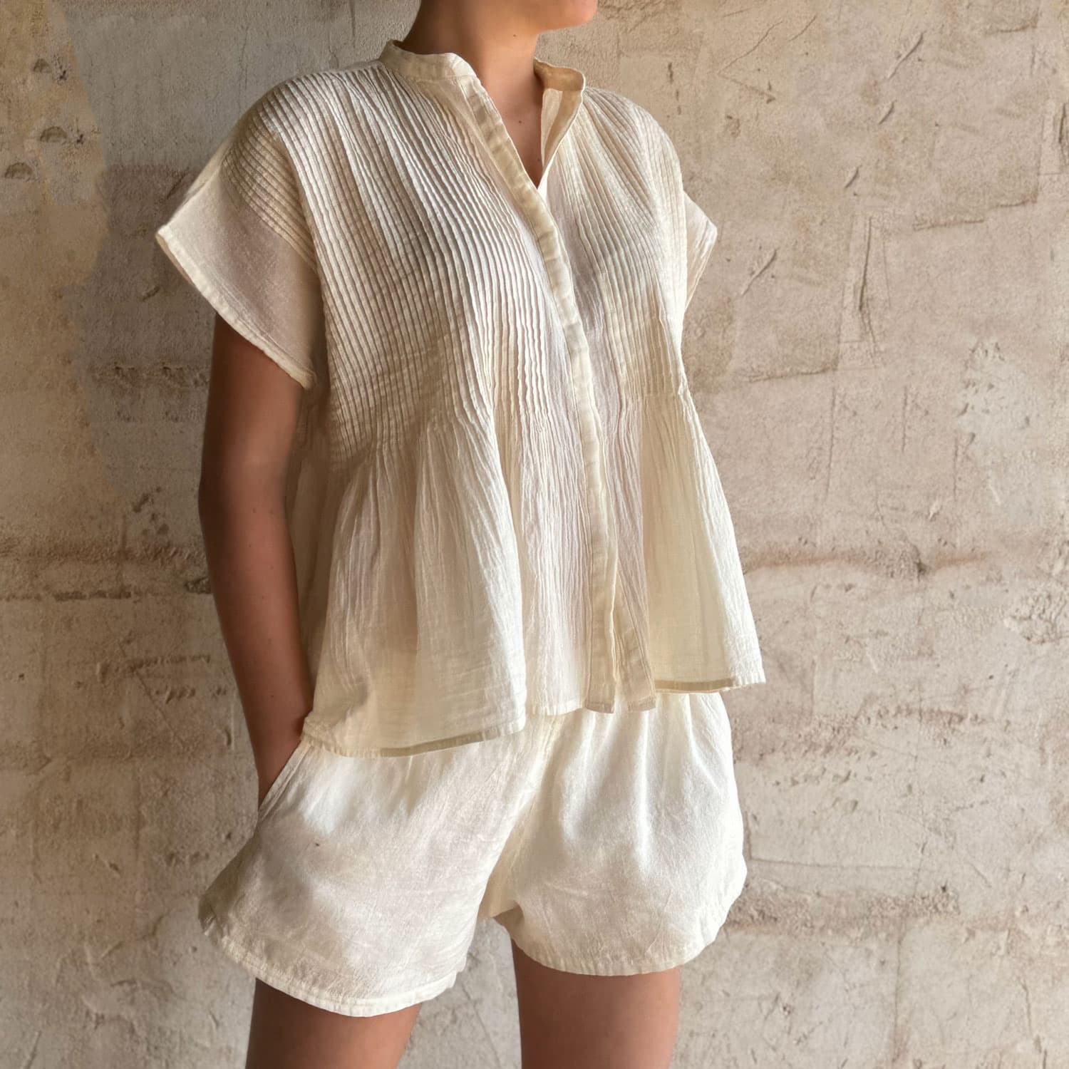 Lucille Shirt - Women - SS Simple Saloo - S100 Raw - n°74 E - Shop - 7400000136895