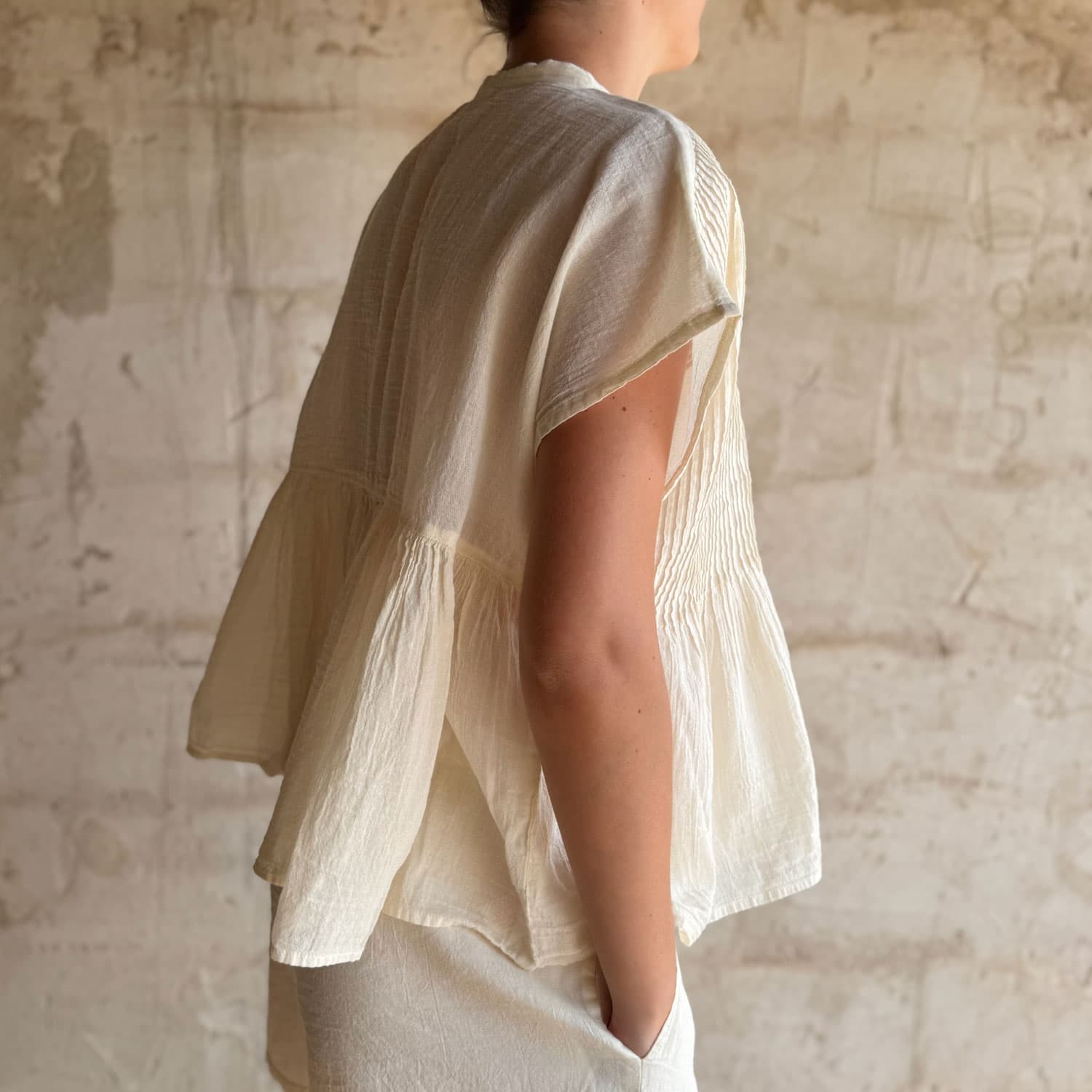 Lucille Shirt - Women - SS Simple Saloo - S100 Raw - n°74 E - Shop - 7400000136895