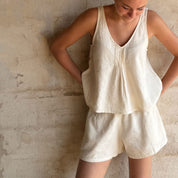 Lucille Short Pants - Women - SS Simple Saloo - S100 Raw