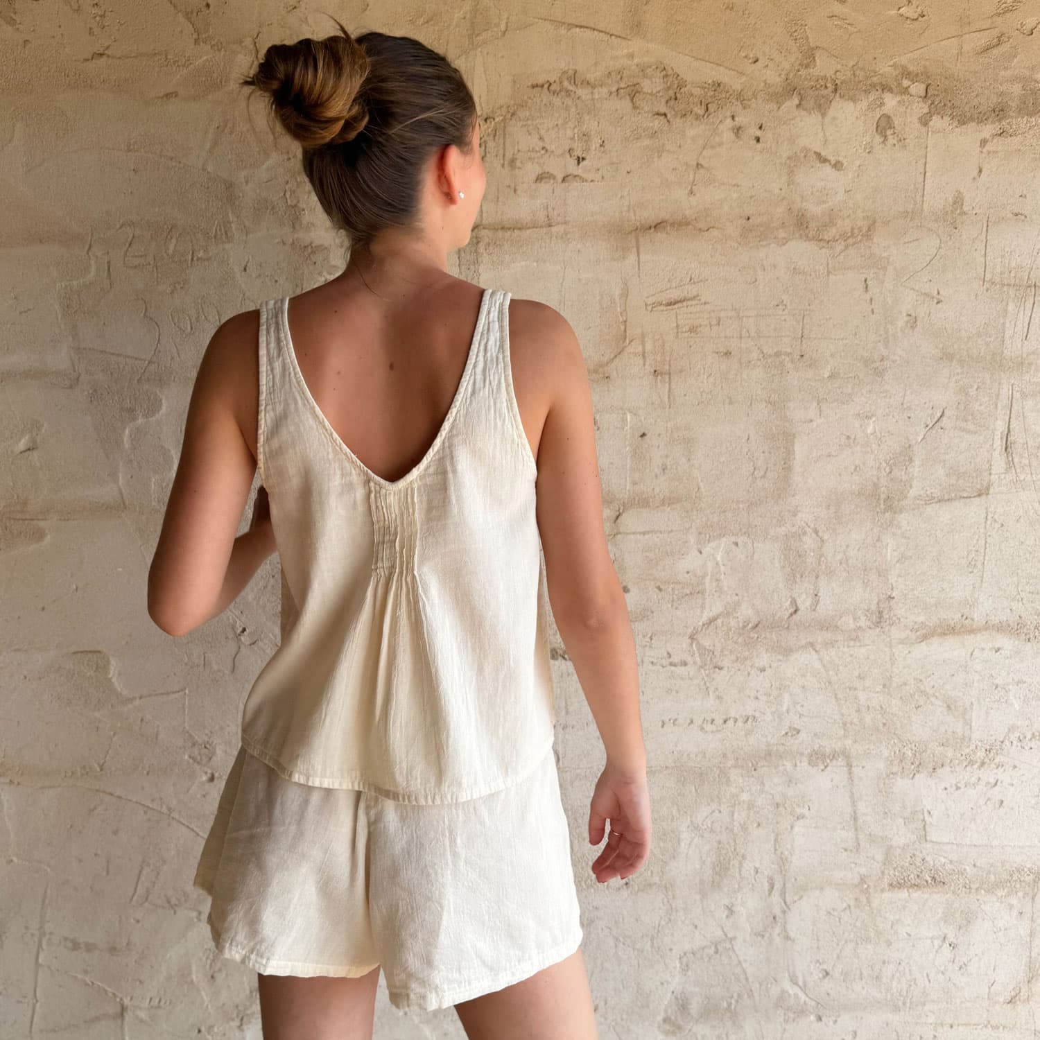 Lucille Tank Top - Women - SS Simple Saloo - S100 Raw