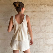 Lucille Tank Top - Women - SS Simple Saloo - S100 Raw
