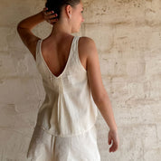 Lucille Tank Top - Women - SS Simple Saloo - S100 Raw