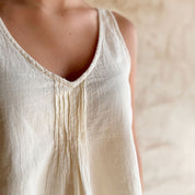 Lucille Tank Top - Women - SS Simple Saloo - S100 Raw