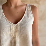 Lucille Tank Top - Women - SS Simple Saloo - S100 Raw - n°74 E - Shop - 7400000136911