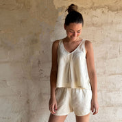 Lucille Tank Top - Women - SS Simple Saloo - S100 Raw - n°74 E - Shop - 7400000136911