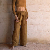 Maya Pants - Women - DS Double Saloo - S050 Antique Bronze - n°74 E - Shop - 7400000136822