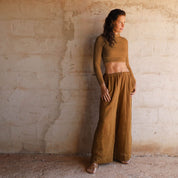 Maya Pants - Women - DS Double Saloo - S050 Antique Bronze - n°74 E - Shop - 7400000136822