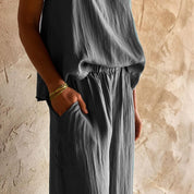 Maya Pants - Women - HS Habotai Silk 40 - S045 Stone Grey