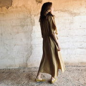 Mellina Dress - Women - HS Habotai Silk 40 - S050 Antique Bronze - n°74 E - Shop - 7400000136587