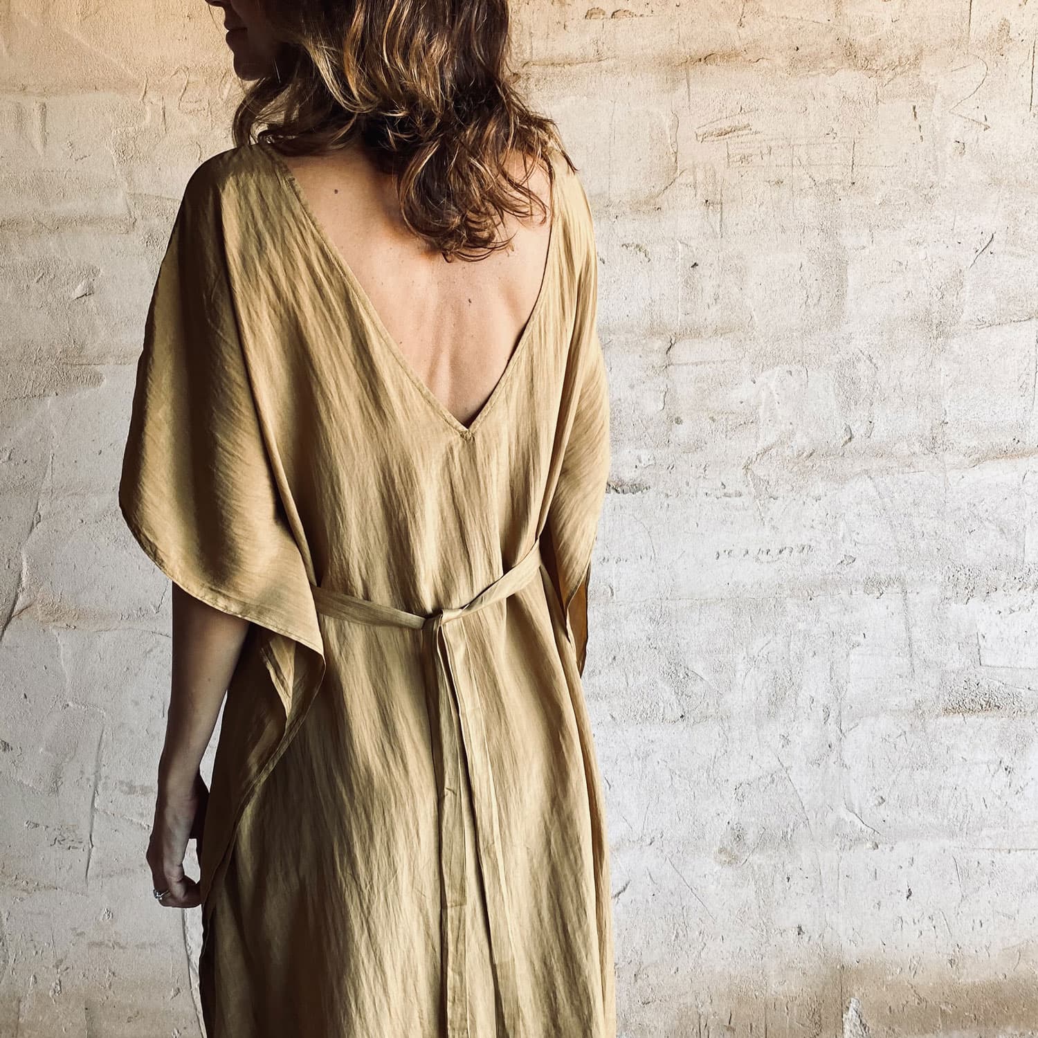 Mellina Dress - Women - HS Habotai Silk 40 - S050 Antique Bronze - n°74 E - Shop - 7400000136587