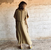 Mellina Dress - Women - HS Habotai Silk 40 - S050 Antique Bronze - n°74 E - Shop - 7400000136587