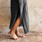Mellina Dress - Women - HS Habotai Silk 40 - S045 Stone Grey
