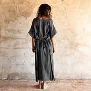 Mellina Dress - Women - HS Habotai Silk 40 - S045 Stone Grey