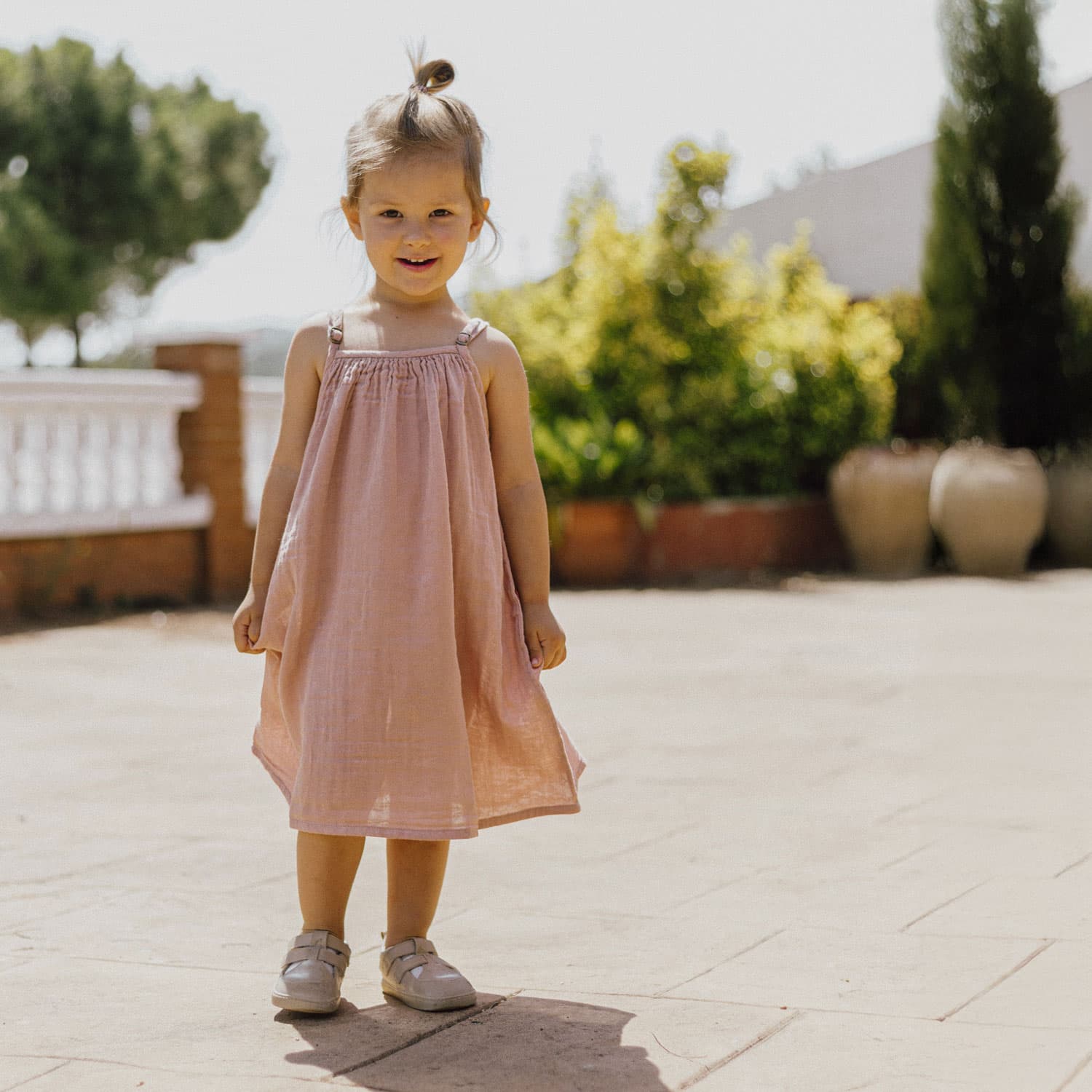 Mia Dress - Kids - DS Double Saloo - S007 Dusty Pink - n°74 E - Shop - 7400000060630