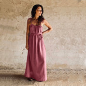 Mia Long Dress - Women - DS Double Saloo - S042 Baobab Rose - n°74 E - Shop - 7400000083387