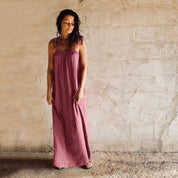 Mia Long Dress - Women - DS Double Saloo - S042 Baobab Rose - n°74 E - Shop - 7400000083387