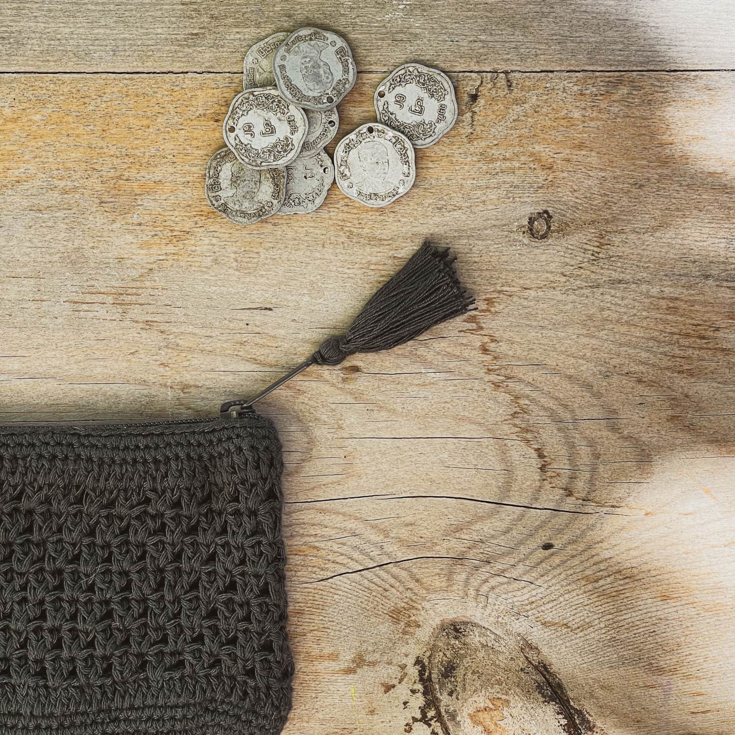 Nah Coin Purse - RY Rayon - S021 Dark Green Grey - n°74 E - Shop - 7400000136504