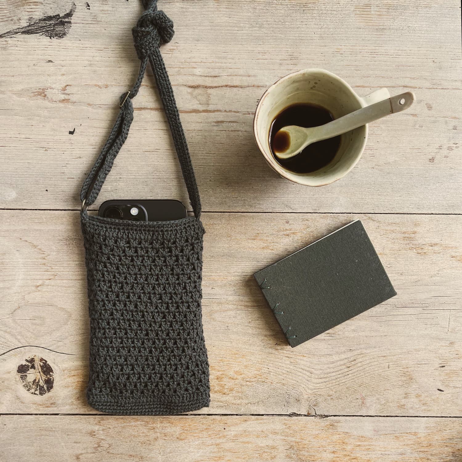 Nah Phone Bag - RY Rayon - S021 Dark Green Grey - n°74 E - Shop - 7400000136514