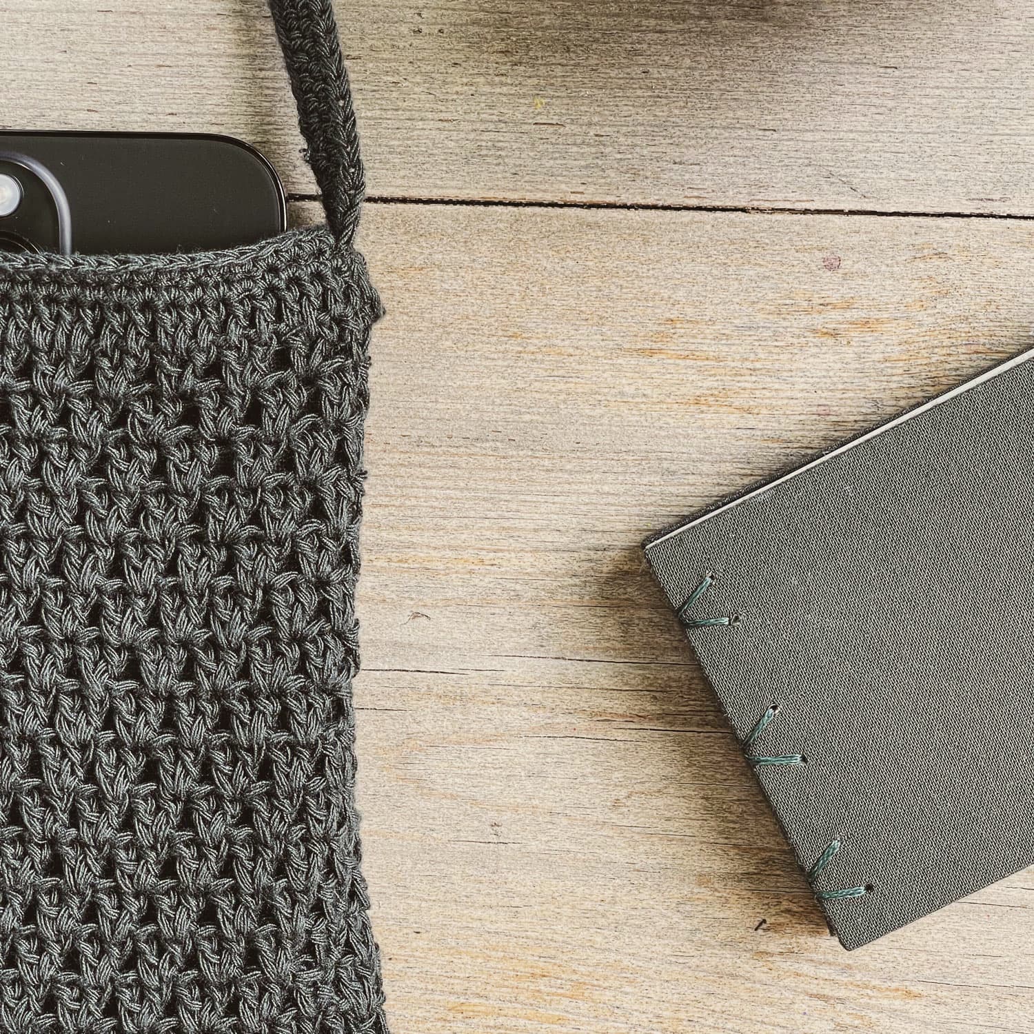 Nah Phone Bag - RY Rayon - S021 Dark Green Grey - n°74 E - Shop - 7400000136514