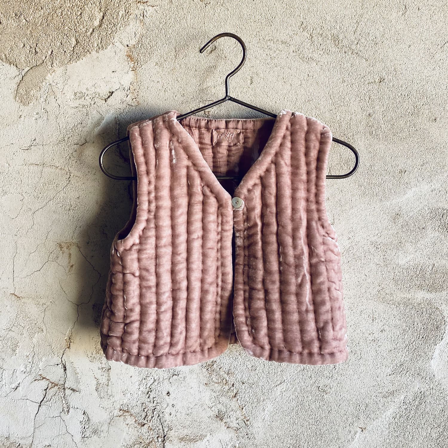 Nora Vest - Baby - SV Silk Velvet - S007 Dusty Pink - n°74 E - Shop - 7400000136685