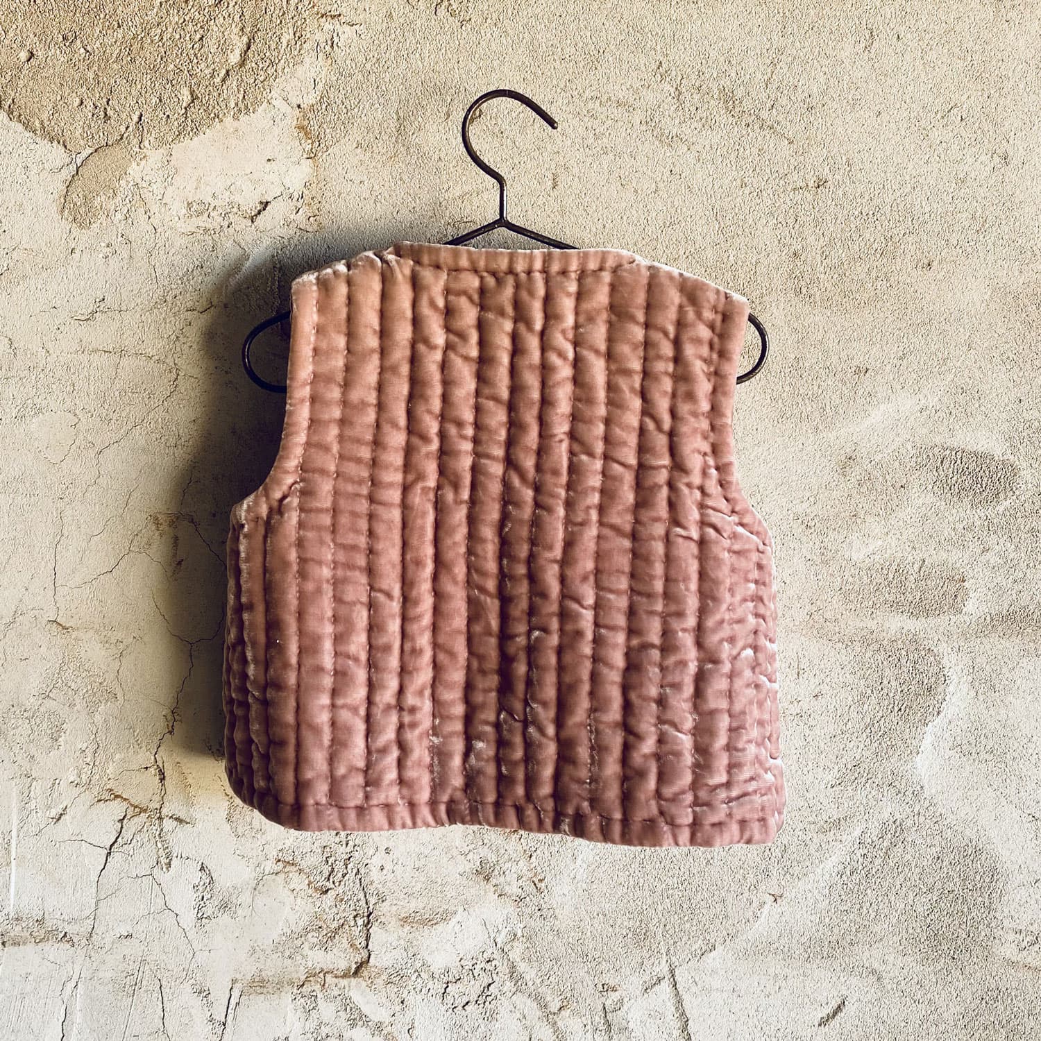 Nora Vest - Kids - SV Silk Velvet - S007 Dusty Pink - n°74 E - Shop - 7400000136687