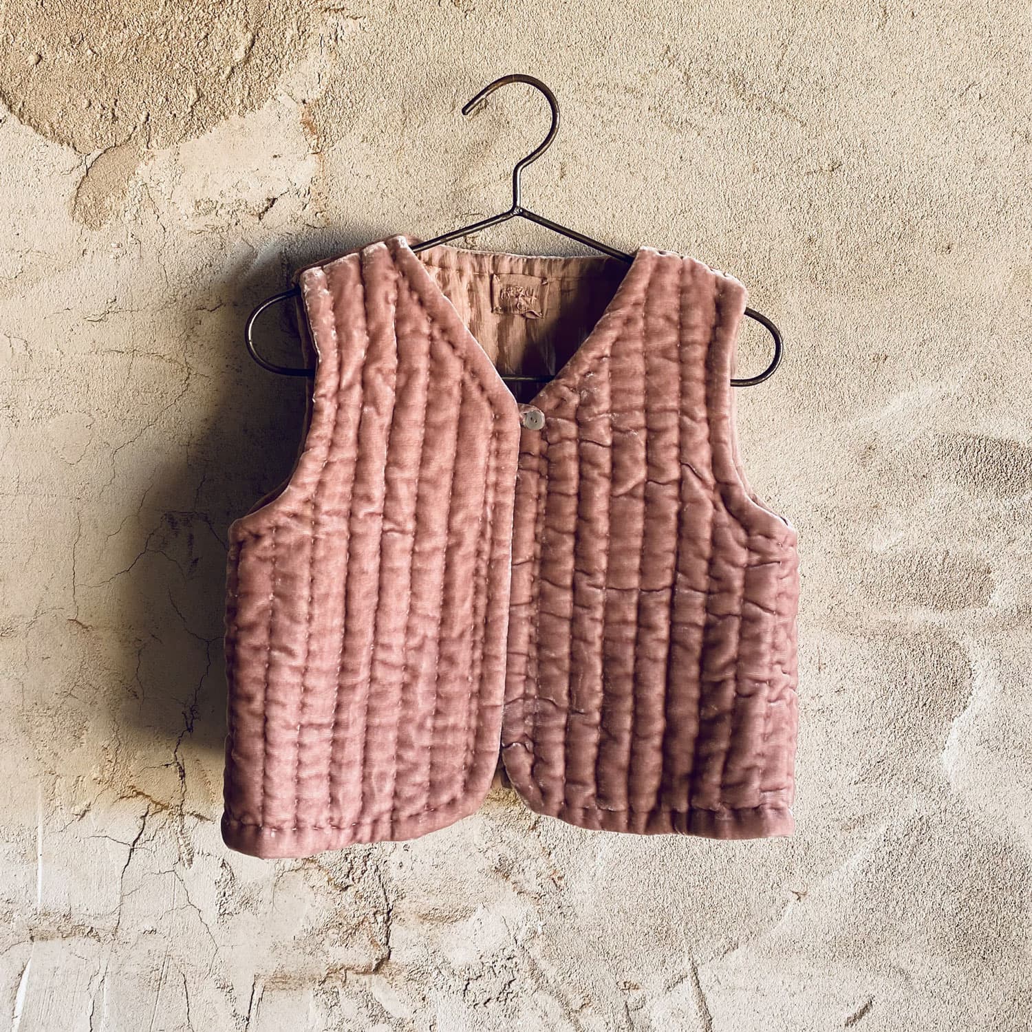 Nora Vest - Kids - SV Silk Velvet - S007 Dusty Pink - n°74 E - Shop - 7400000136687