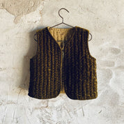Nora Vest - Kids - SV Silk Velvet - S050 Antique Bronze - n°74 E - Shop - 7400000136689