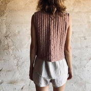 Nora Vest - Women - SV Silk Velvet - S007 Dusty Pink - n°74 E - Shop - 7400000136696