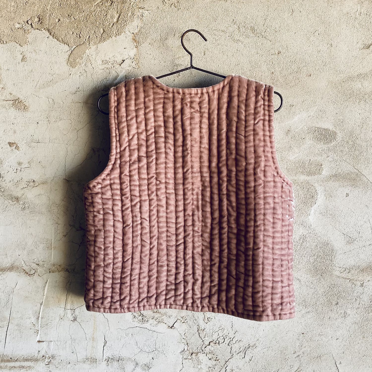 Nora Vest - Women - SV Silk Velvet - S007 Dusty Pink - n°74 E - Shop - 7400000136696