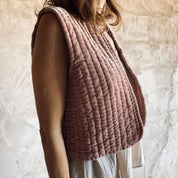 Nora Vest - Women - SV Silk Velvet - S007 Dusty Pink - n°74 E - Shop - 7400000136696