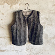 Nora Vest - Women - SV Silk Velvet - S045 Stone Grey - n°74 E - Shop - 7400000136698